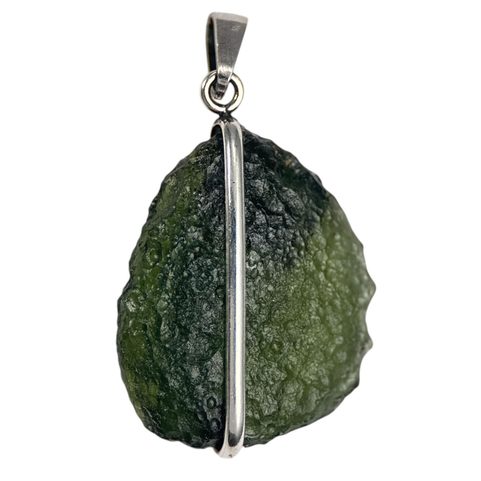 TILIA, PENDANT MOLDAVITE, SILVER 925/1000