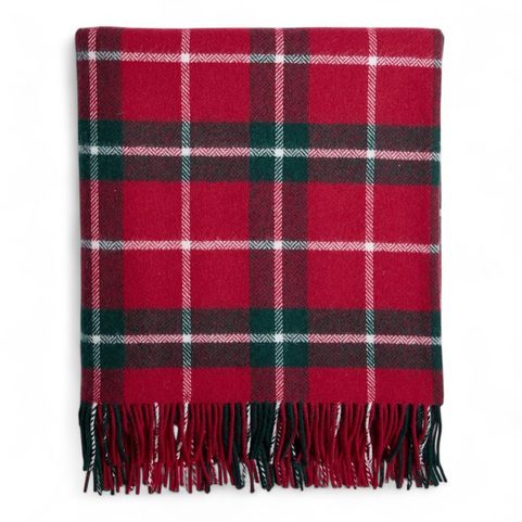 IRISH WOOL BLANKET, LAMB, CHRISTMAS