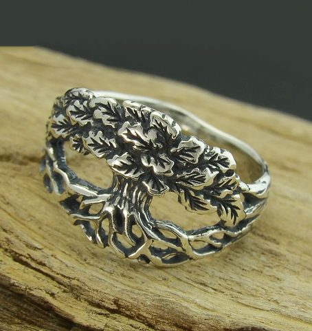 EICHENRING, SILBER 925
