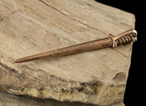 VIKING SWORD, AMULET, BRONZE