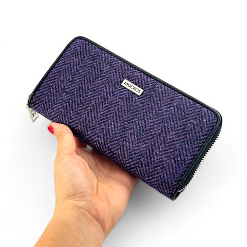 IRISH WOOL WALLET PURPLE