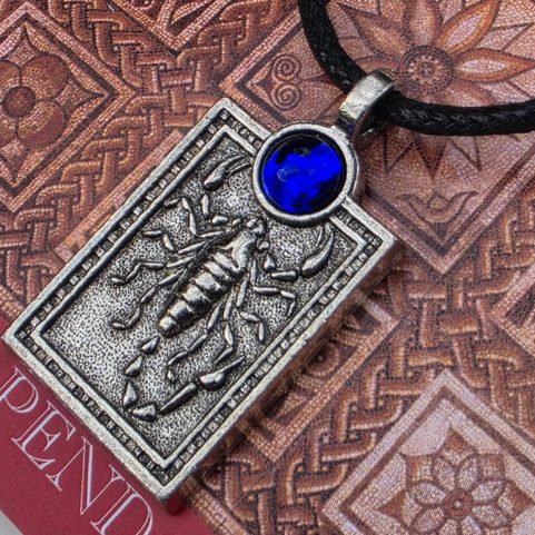 PRAETORIAN GUARD SCORPION PENDANT, BLUE