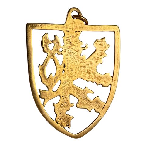 TCHÈQUE LION - BOHÊME, PENDENTIF EN BRONZE