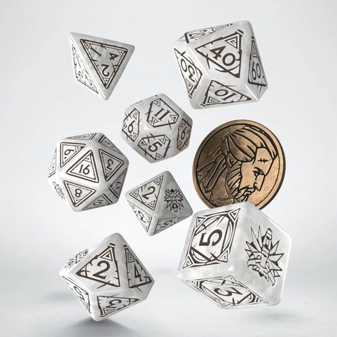 DICE SET THE WITCHER GERALT - WHITE WOLF
