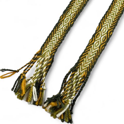 BLUE TABLET WOVEN BELT, GREEN,YELLOW XX, 1 M