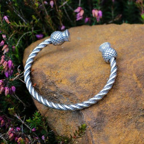 SCOTTISH THISTLE - ALBA, SILVER BRACELET