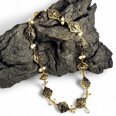 NECKLACE ELEONORA DI TOLEDO, 16TH CENTURY, BRASS, GILDED