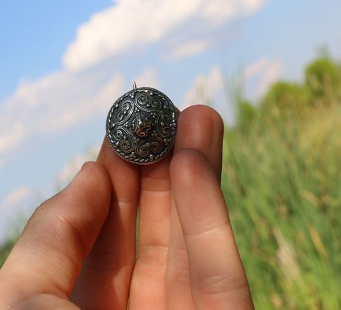VIKING BROOCH, STORA RYK, FÄRGELANDA, SWEDEN, SILVER