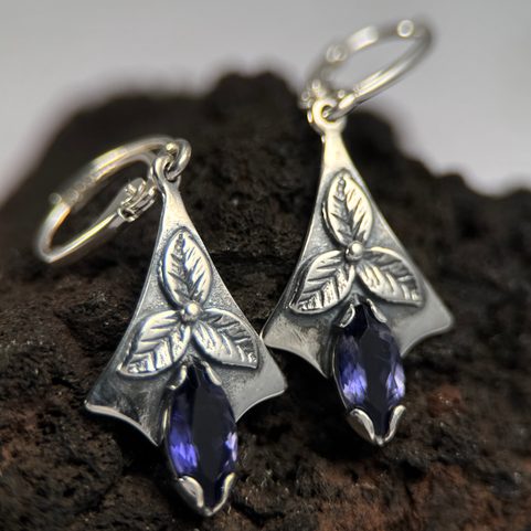SHAMROCK, EARRINGS, SILVER, IJOLIT