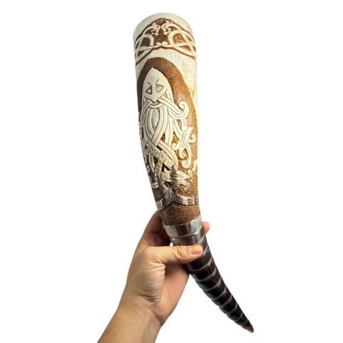 ODIN, DECORATED VIKING HORN