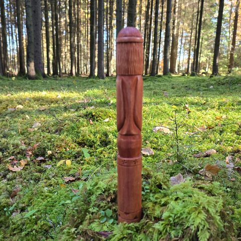 VELES, SLAVIC GOD OF THE FOREST, CARVED STATUE