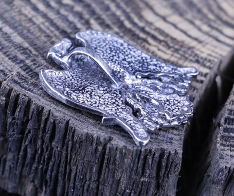 AQUILA, ROMAN EAGLE SPQR, STERLING SILVER PENDANT