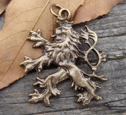 BOHEMIAN LION WITH TWO TAILS, PENDANT