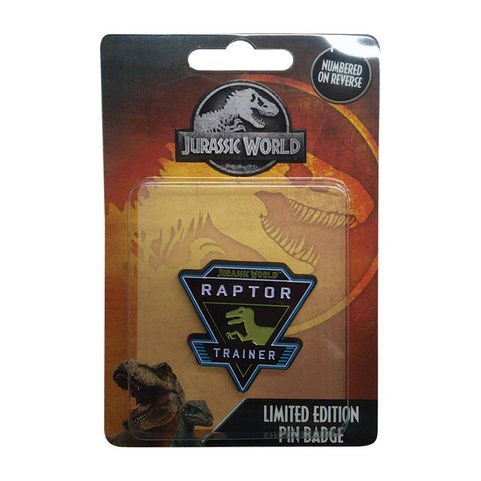 JURASSIC WORLD PIN BADGE RAPTOR