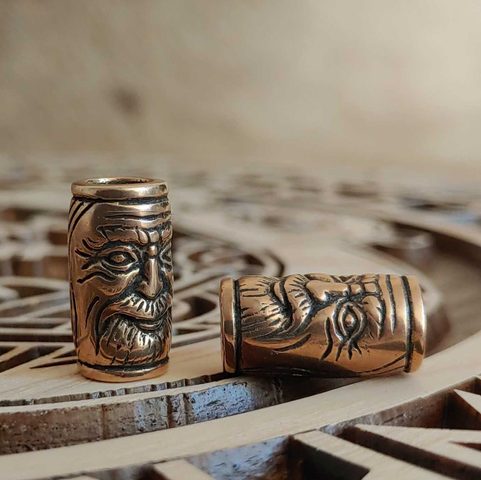 VIKING BEARD RING, BRONZE
