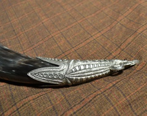 CORNE DE VIKING AVEC MANCHE EN ÉTAIN, SHETLAND, ECOSSE - 0.4 L