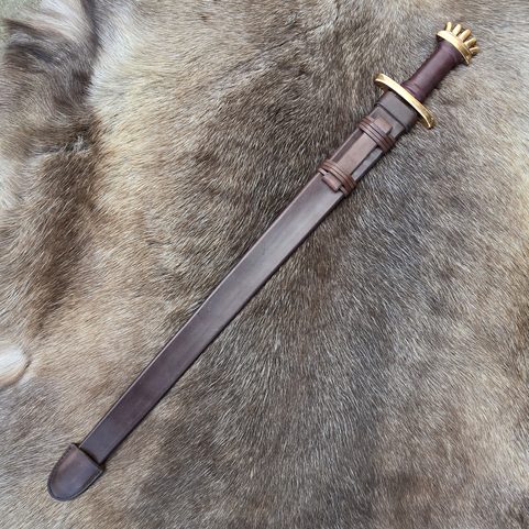 SCABBARD FOR VIKING SWORD, LEATHER