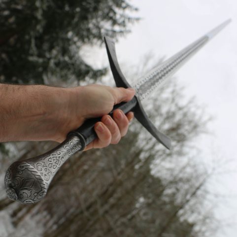 DORIAN HAND-AND-A-HALF MEDIEVAL SWORD ETCHED