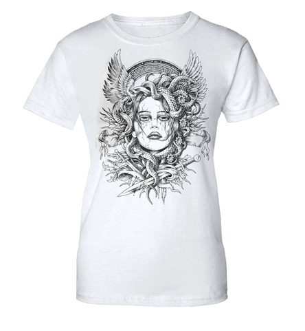 MEDUSA, LADIES' T-SHIRT, B&W