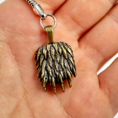 BEAR PAW KEYCHAIN, ZINC OLD BRASS