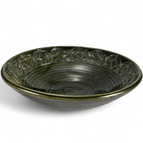 MEDIEVAL SOUP PLATE, GREEN