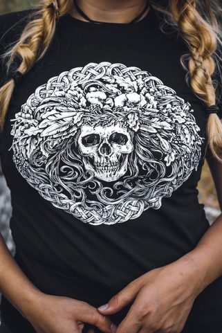 LADY DEATH, LADIES' T-SHIRT BLACK, DRUID COLLECTION