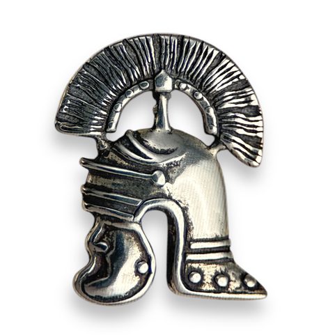 CENTURION, ROMAN HELMET, SILVER PENDANT