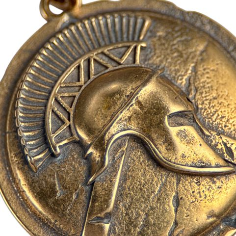 SPARTE, GUERRIER SPARTIATE, PENDENTIF, BRONZE
