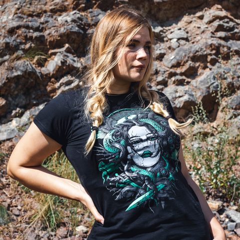 MEDUSA, LADIES' T-SHIRT, COLORED