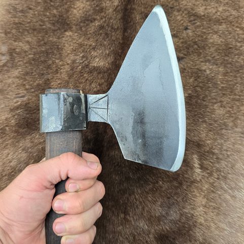 PILSEN, HACHE HUSSITE MÉDIÉVALE DU XVE SIÈCLE, RÉPLIQUE BOHÊME