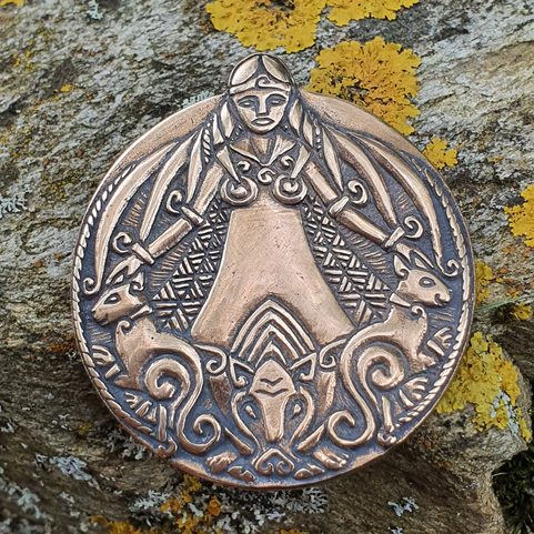 FREYA VIKING PENDANT BRONZE