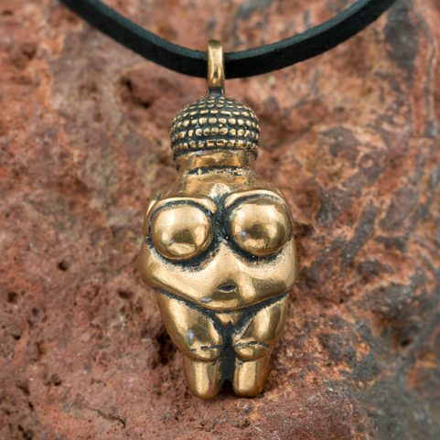 VÉNUS DE WILLENDORF, PENDENTIF, BRONZE