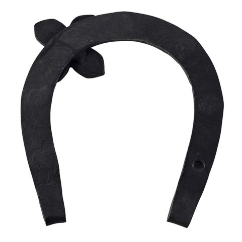 FORGED HORSESHOE WITH FOUR-LEAF CLOVER