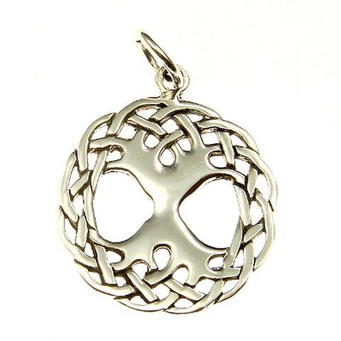 ARBOR VITAE, TREE OF LIFE, SMALL SILVER PENDANT AG 925