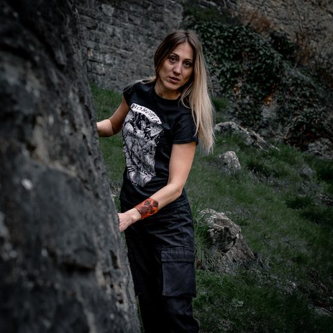BOHEMIA, KING PREMYSL OTAKAR II. T-SHIRT, BLACK, LADIES'