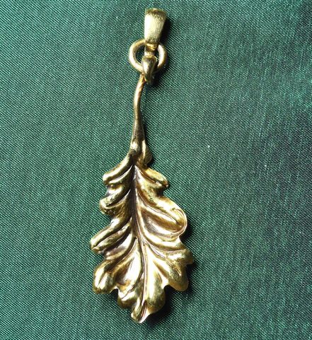 OAK LEAF, HANDMADE JEWEL