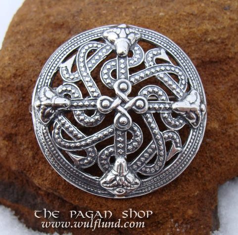 10TH CENTURY VIKING BROOCH, AG 925, 25 G