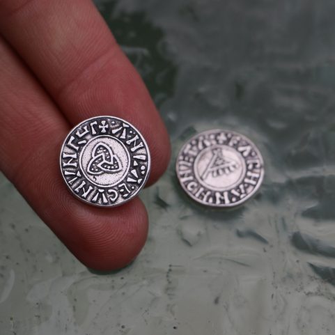 SIHTRIC II.,NORTHUMBIRA, UM 940 NACHBILDUNG EINER WIKINGERMÜNZE, SILBER 925