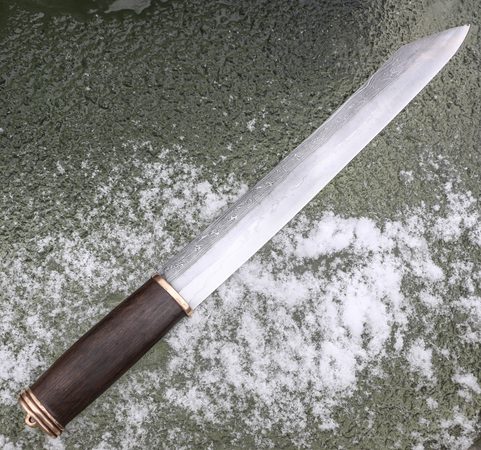 SIGURD - SEAX VIKING, ACIER DAMASSÉ
