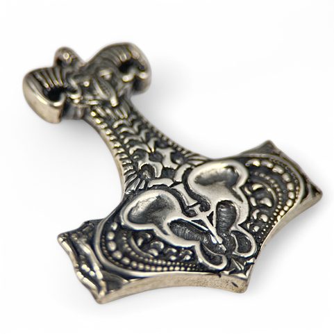 NECRO-ORGANIC THOR'S HAMMER BY WULFLUND, SILVER 925, 14 G