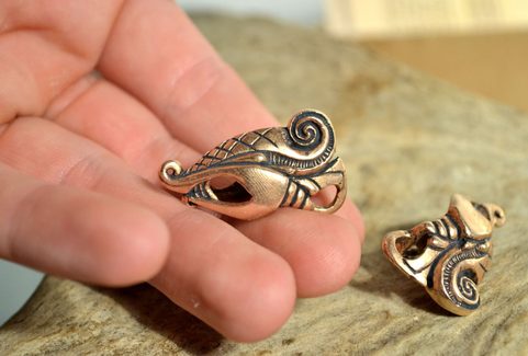 DREKI, VIKING STYLE BRONZE PENDANT