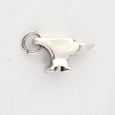 SMITH'S ANVIL, STERLING SILVER PENDANT