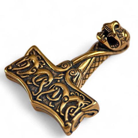 THOR'S HAMMER, OSEBERG STYLE, NORWAY, BRONZE