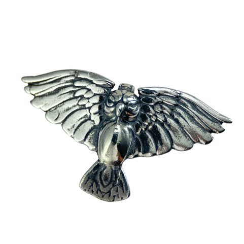 ATHENE NOCTUA, STERLING SILVER LITTLE OWL PENDANT, SMALL