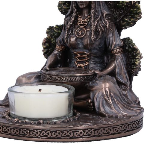 CELTIC GODDESS DANU 12,5 CM, CANDLESTICK