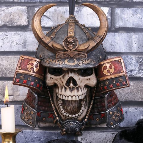 KABUTO ARMOURED SAMURAI WARRIOR SKULL 26.6CM