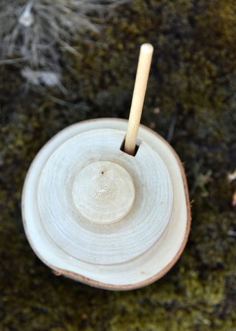 BIRCH BOX FOR SALT AND SPOONS