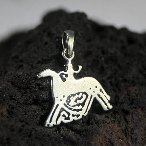 ODIN ET SLEIPNIR - PENDENTIF EN ARGENT AG 925