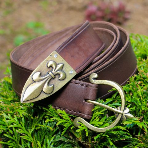 MEDIEVAL LONG BELT, FLEUR DE LIS