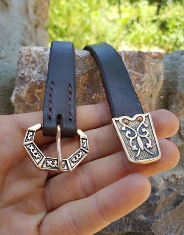 SALZBURG, MEDIEVAL BELT, BRONZE, XIII. CENTURY BROWN